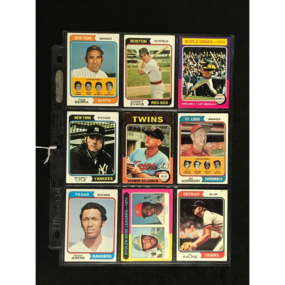 9 1973-75 Topps Baseball Stars/hof (1 of 2)