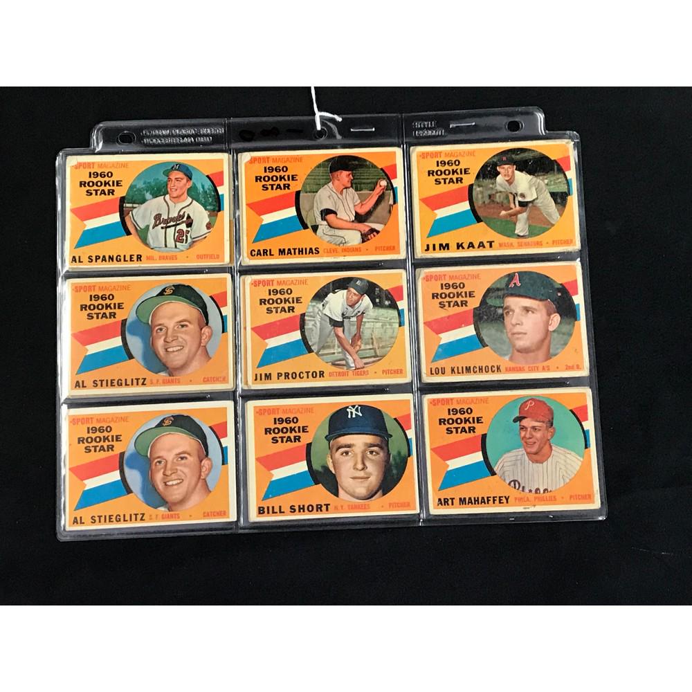 20 1960 Topps Baseball Rookie Cards (1 of 4)