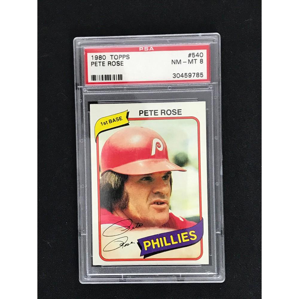 1980 Topps Pete Rose Psa 8 (1 of 2)