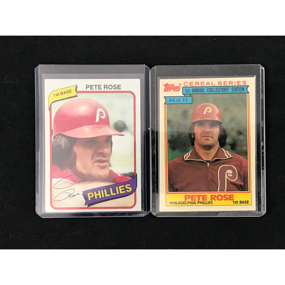 Two 1980 Topps/topps Cereal Pete Rose (1 of 2)
