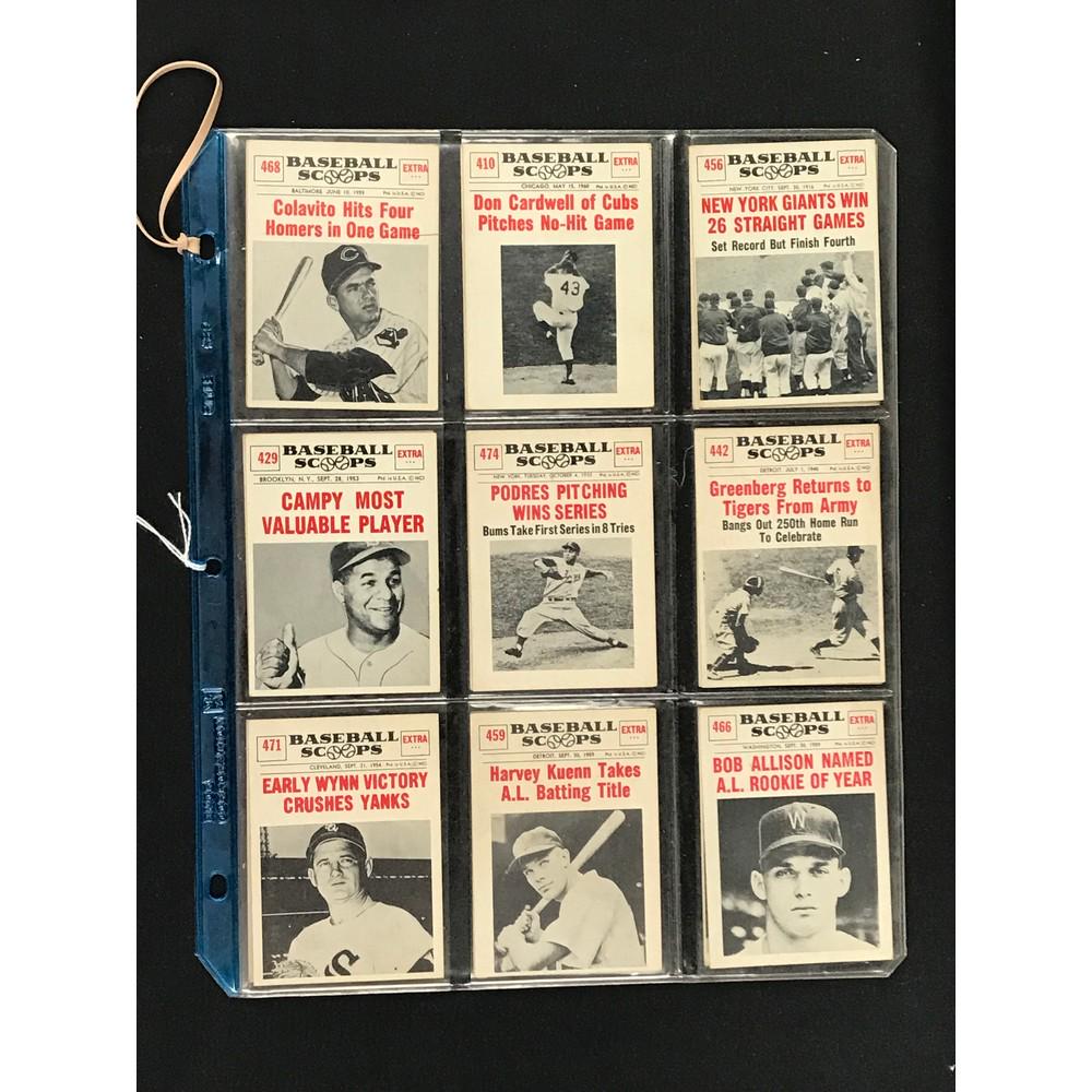 18 Different 1961 Nu Card Baseball Scoops (1 of 4)