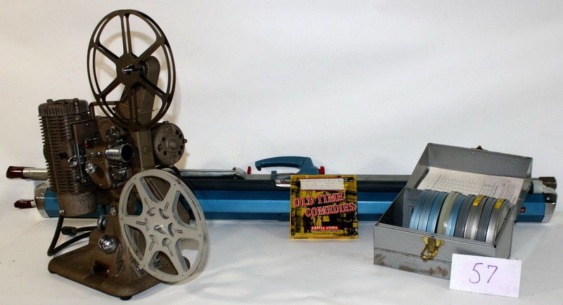 8mm Movie Projector with Silent Movies and Folding: 8mm Movie Projector with Silent Movies and Folding Screen