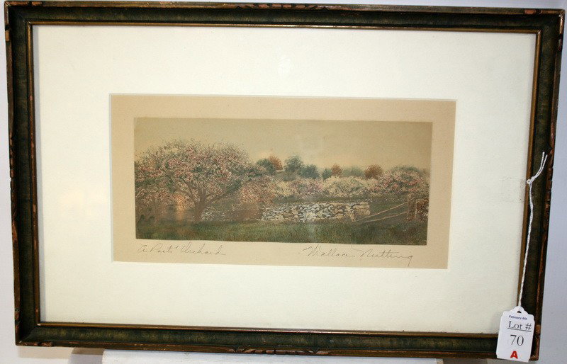 Wallace Nutting "A Poet's Orchard" 17 x 11: Wallace Nutting "A Poet's Orchard" 17 x 11
