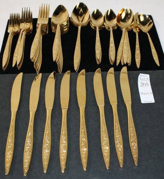 Lot of gold tones silverware: Lot of gold tones silverware