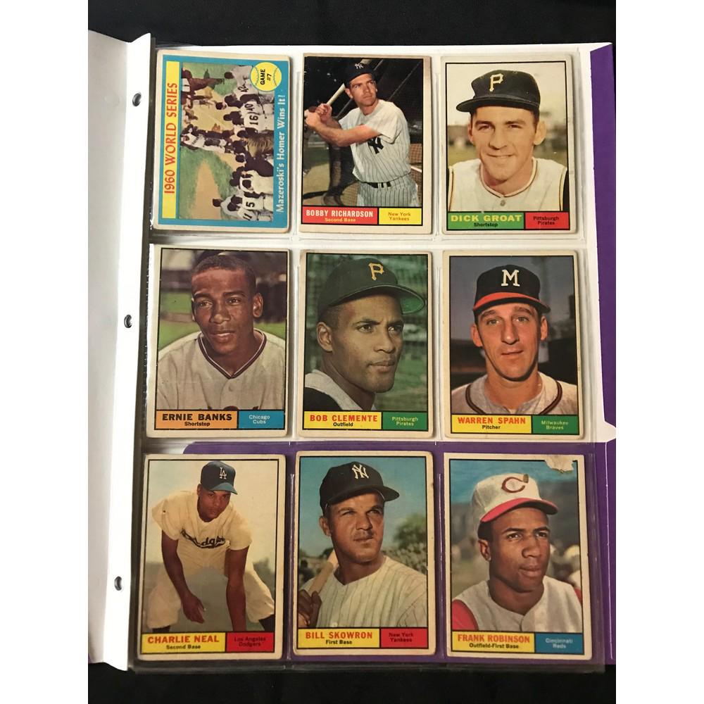 9 1961 Topps Baseball Stars (1 of 2)