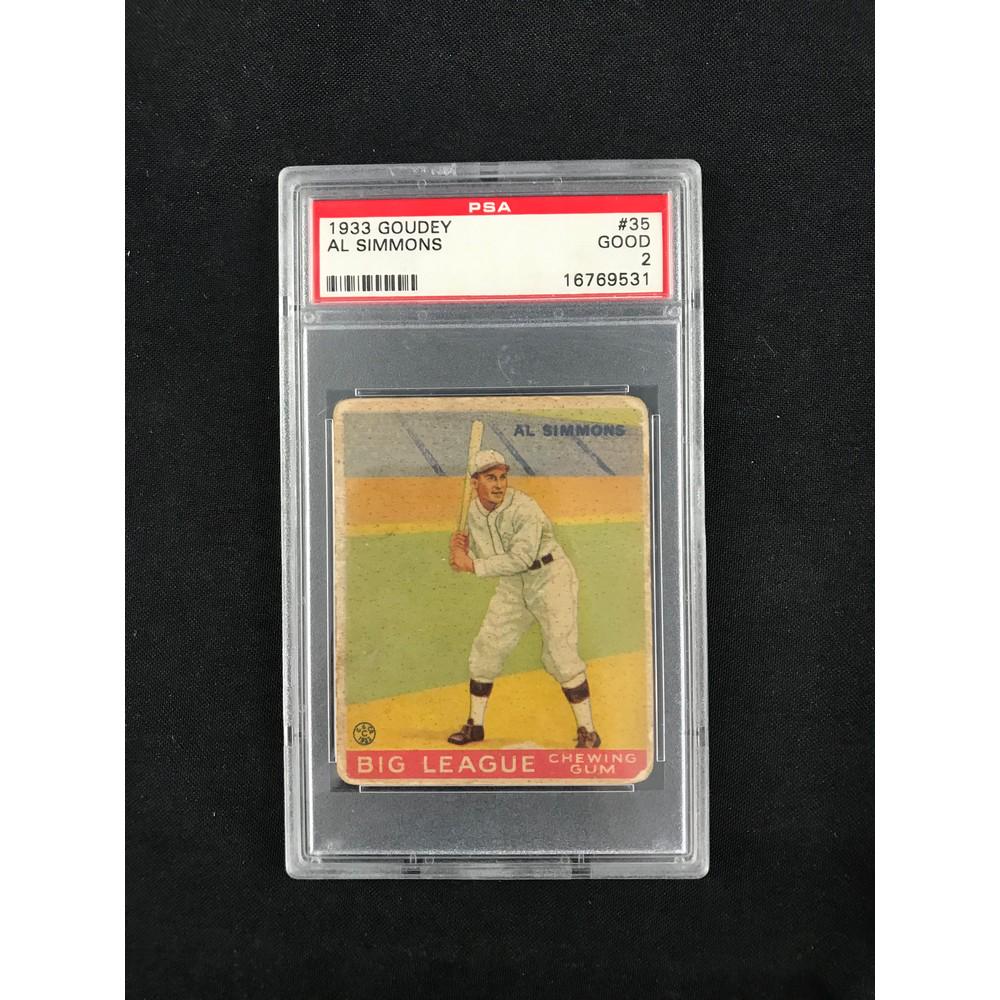 1933 Goudey Al Simmons Psa 2 (1 of 2)