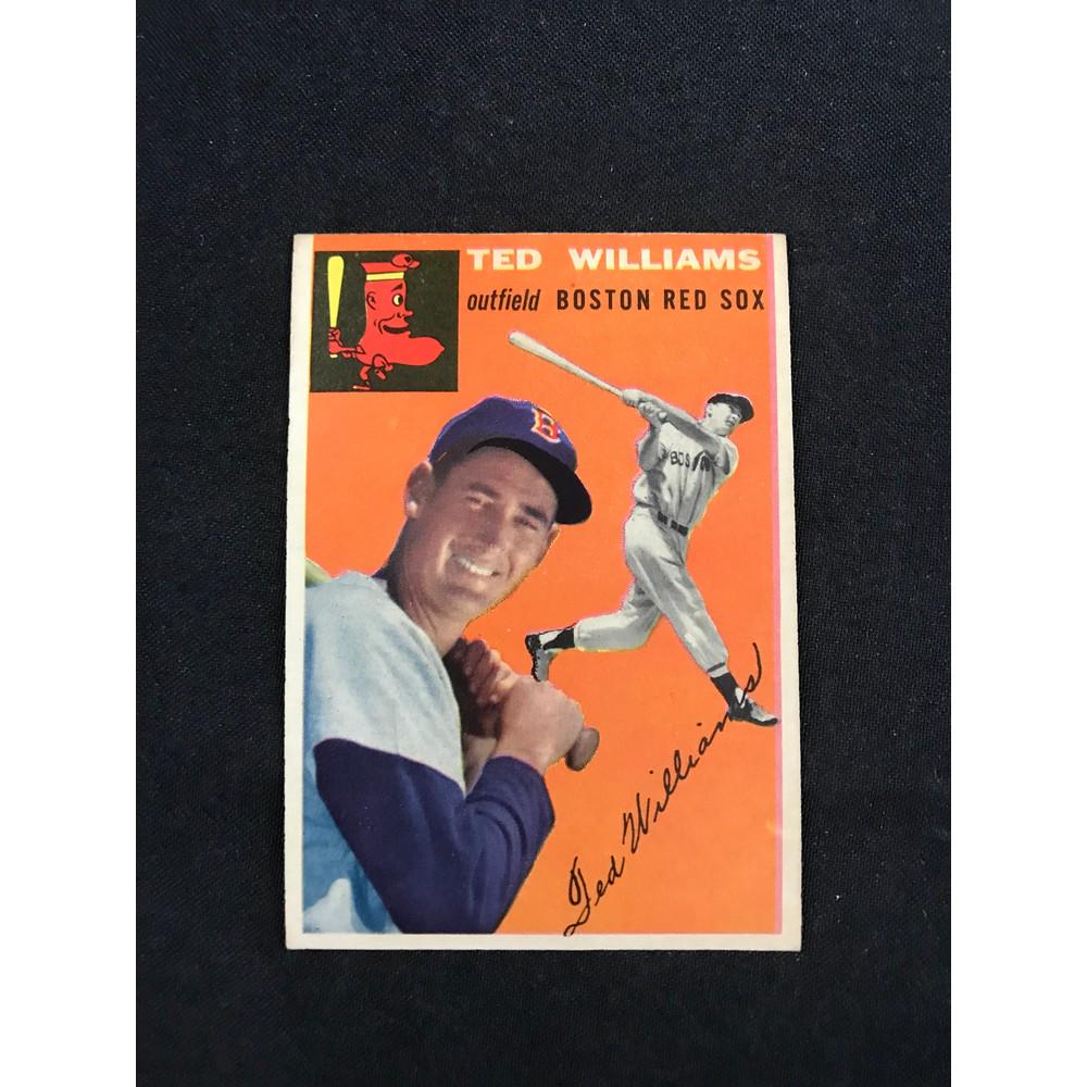 1954 Topps Ted Williams Some Rear Paper Loss (1 of 2)