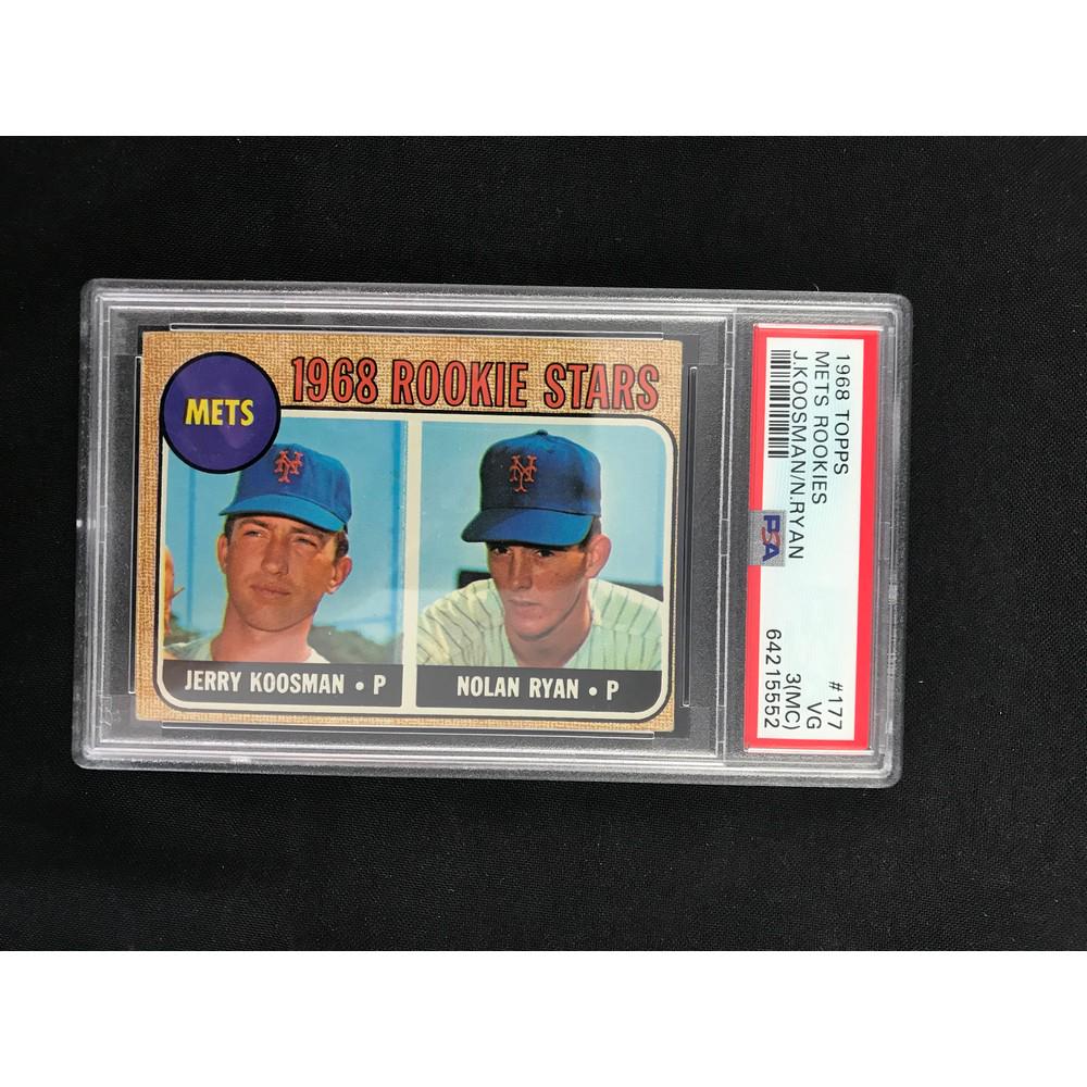 1968 Topps Nolan Ryan Rookie Psa 3 Mc (1 of 2)