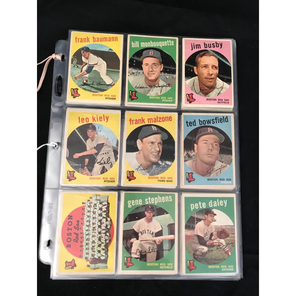 37 Different 1959 Topps Red Sox Cards (1 of 6)