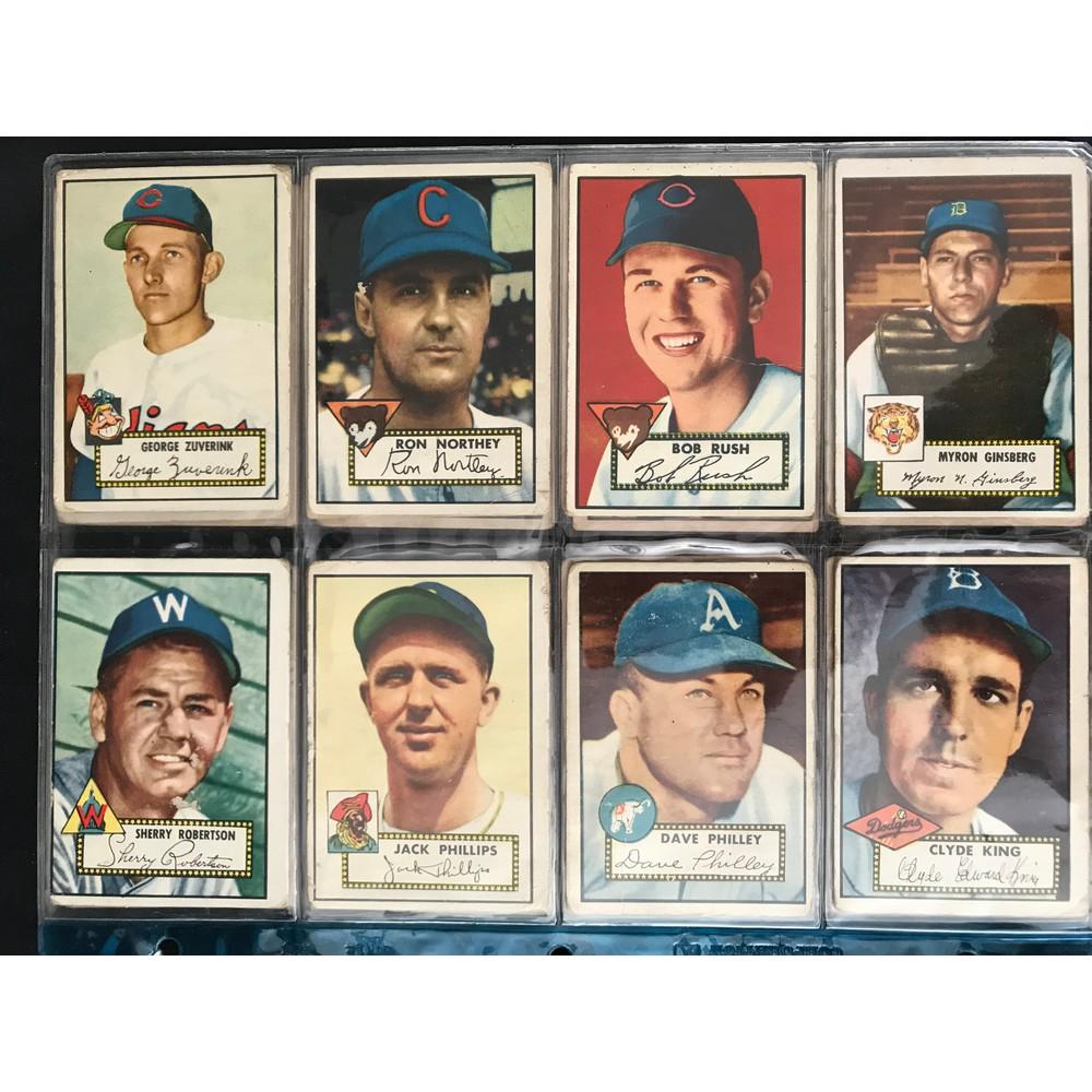 24 Different 1952 Topps Baseball Cards (1 of 6)