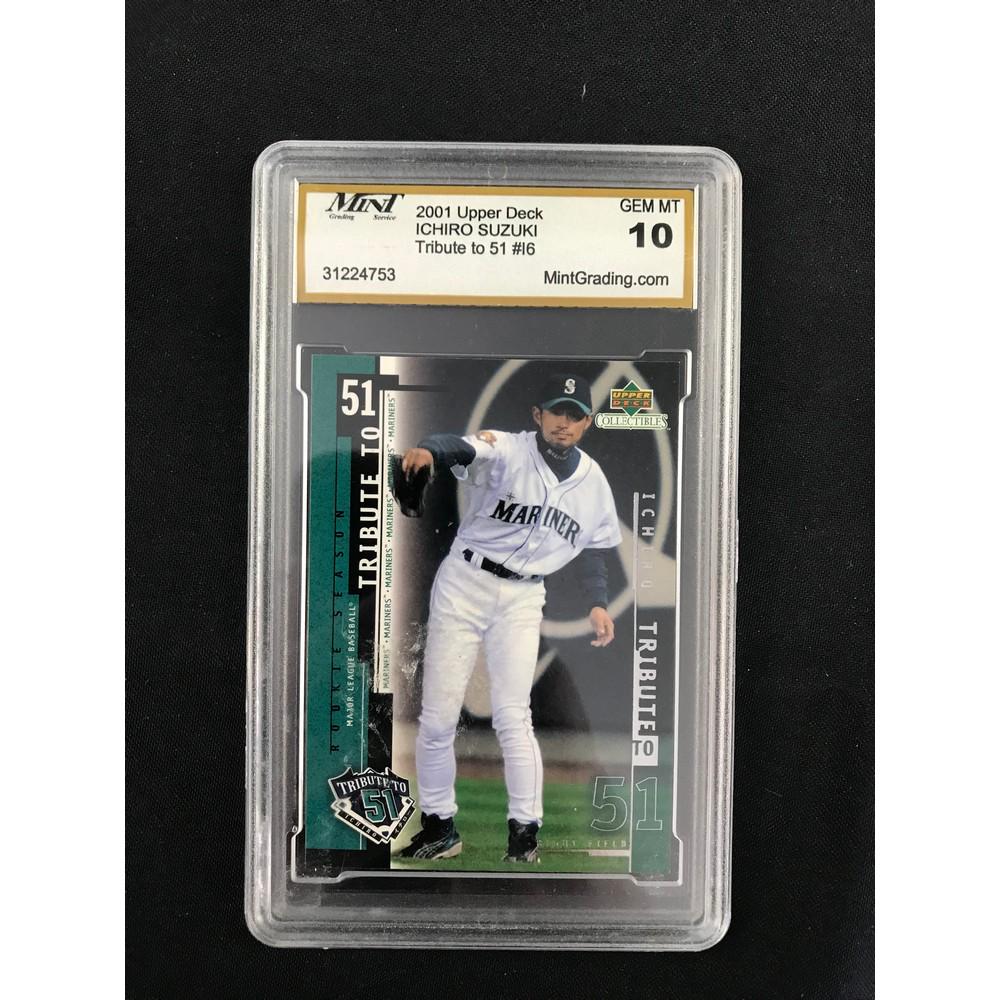 2001 Upper Deck Ichiro Suzuki Rc Graded 10 (1 of 2)