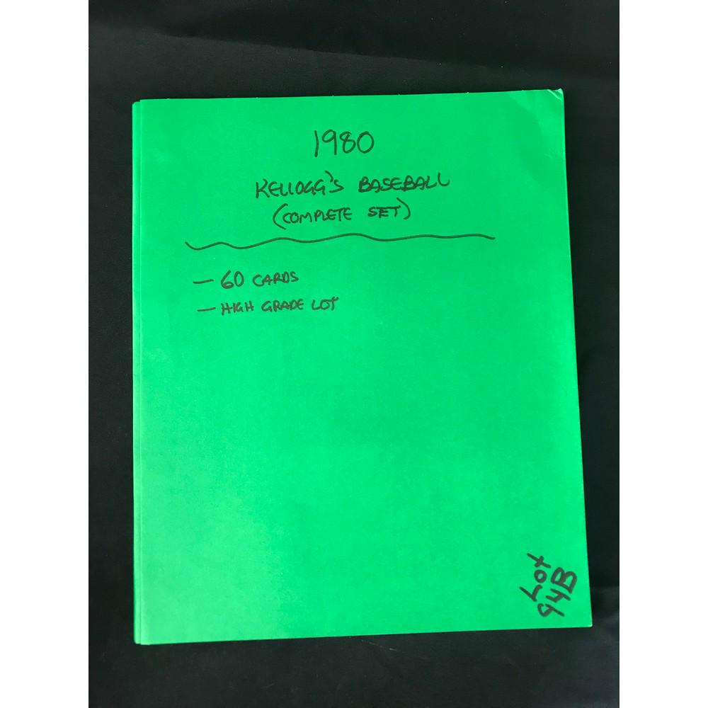 1980 Kellogg's Baseball Complete Set (1 of 7)