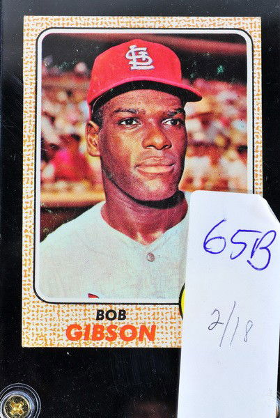 1968 Topps Bob Gibson card: 1968 Topps Bob Gibson card