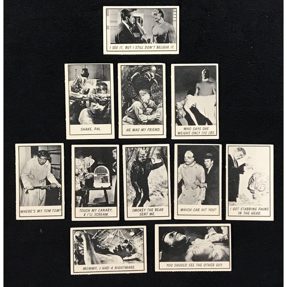 11 1966 Topps Monster Laffs Cards (1 of 2)