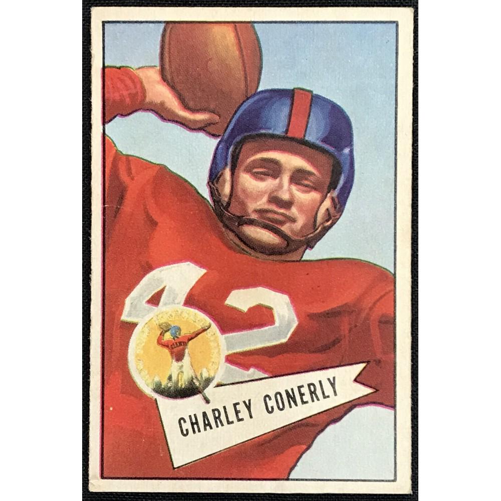1952 Bowman Football Charley Conerly (1 of 2)