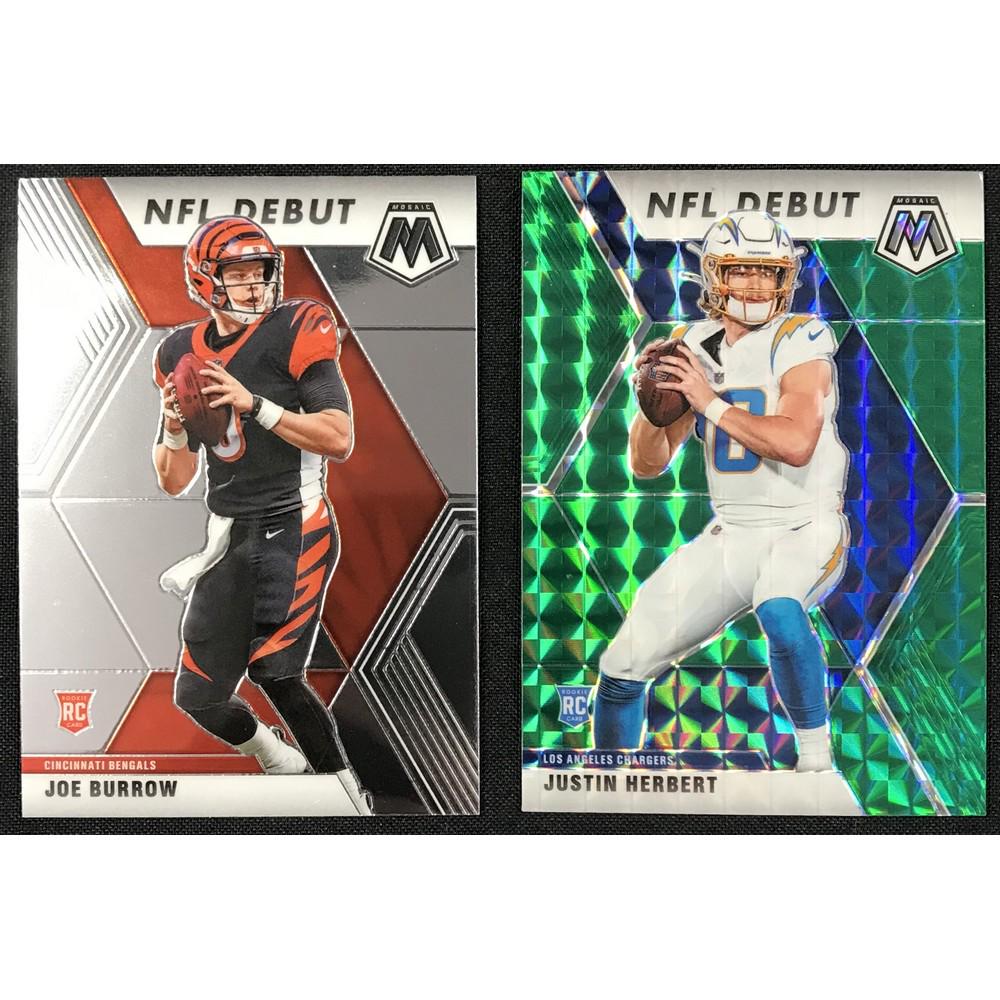 Two 2020 Mosaic Rookies Burrow/herbert: Two 2020 Mosaic Rookies Burrow/herbert