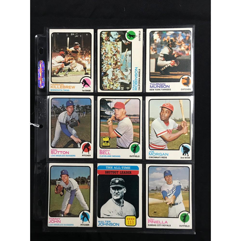 9 1973 Topps Baseball Stars/hof (1 of 2)