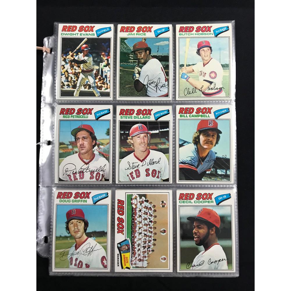 75 Different 1977-79 Topps Red Sox Cards (1 of 6)