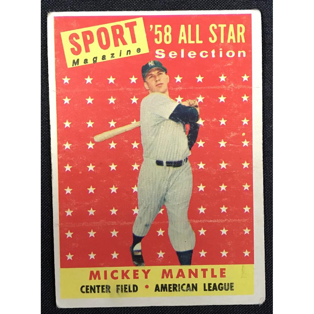 1958 Topps Mickey Mantle Allstar (1 of 2)
