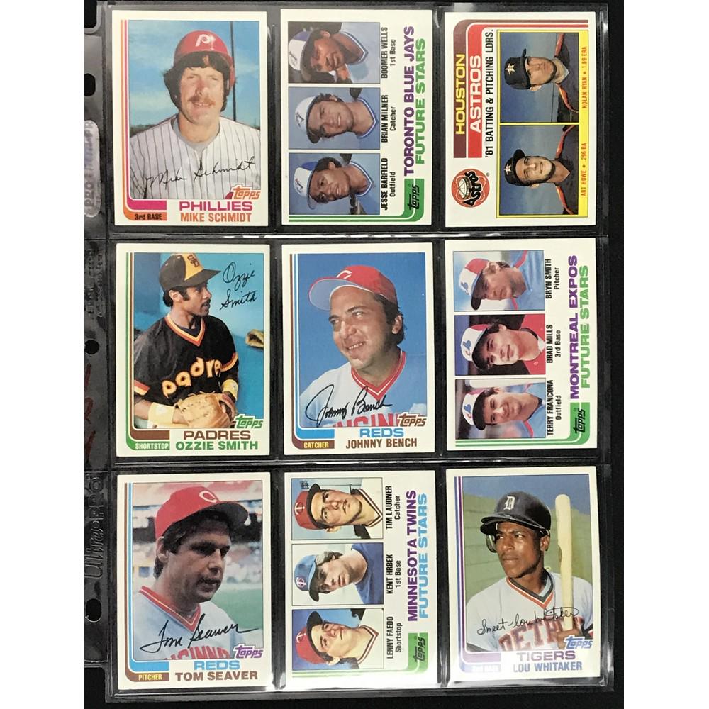 9 1982 Topps Baseball Hof High Grade (1 of 2)