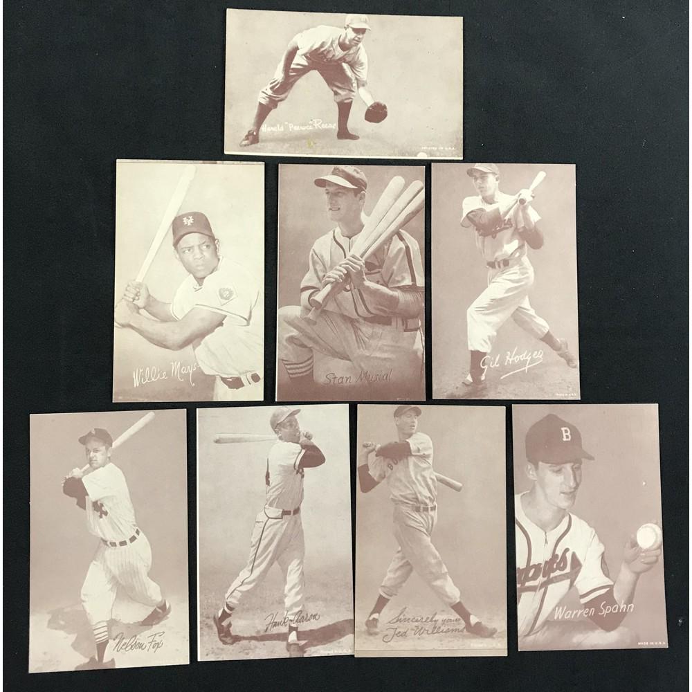 8 Vintage Baseball Exhibit Cards (1 of 2)