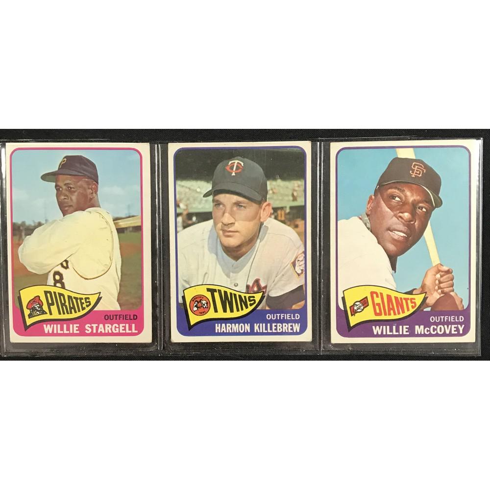 Three 1965 Topps Baseball Stars/hof (1 of 2)