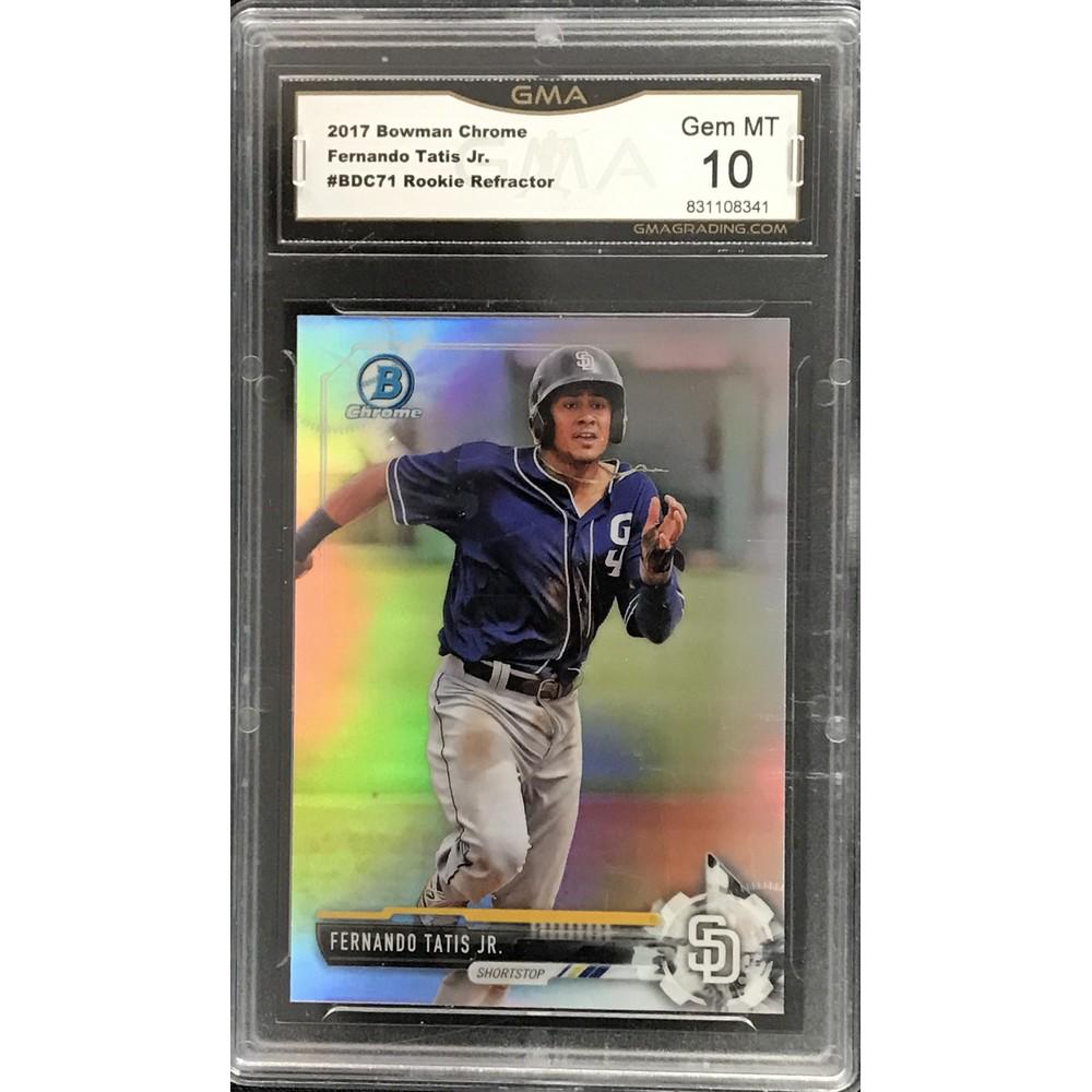 2017 Bowman Chrome Fernando Tatis Rc Refr. Gma10 (1 of 2)