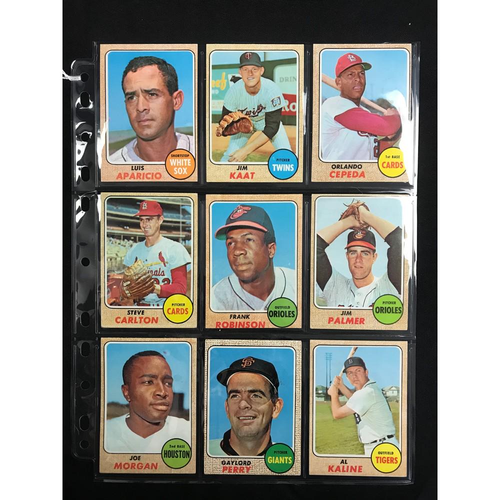 9 1968 Topps Baseball Stars (1 of 2)