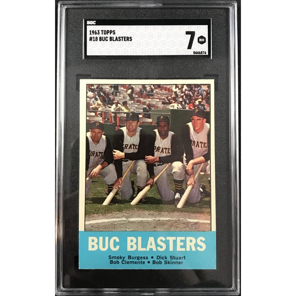 1963 Topps Buc Blasters Clemente Sgc 7 (1 of 2)