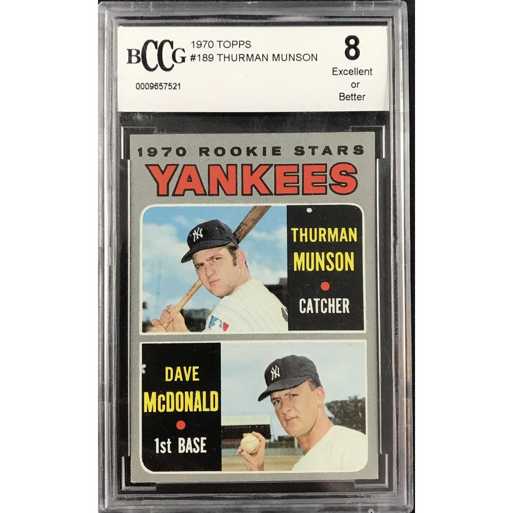 1970 Topps Thurman Munson Rc Bccg 8 (1 of 2)