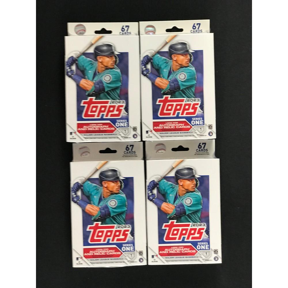 4 2023 Topps Baseball Series 1 Sealed Hanger Boxes (1 of 2)