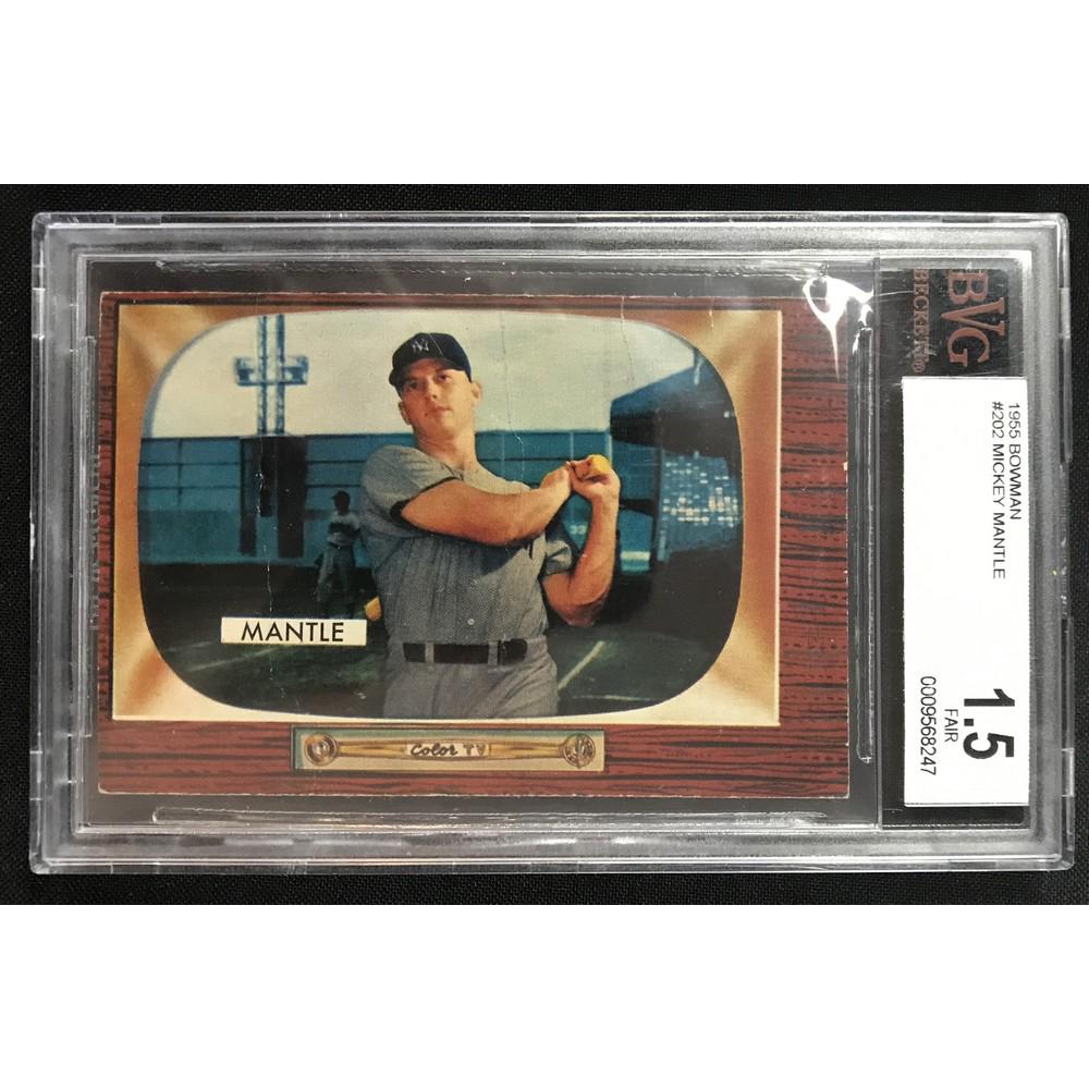 1955 Bowman Mickey Mantle Bvg 1.5 (1 of 2)