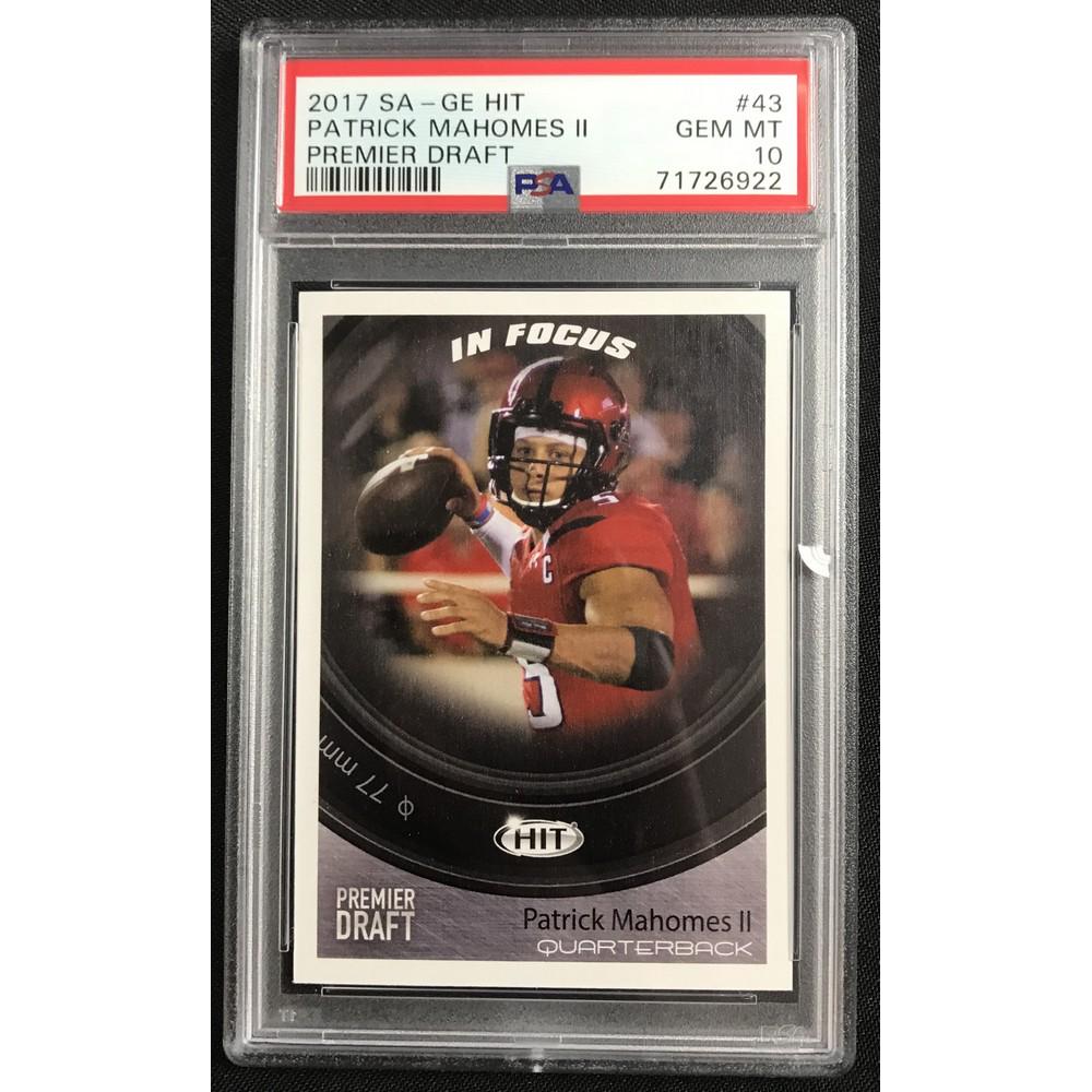 2017 Sage Hit Patrick Mahomes Rc Psa 10 (1 of 2)