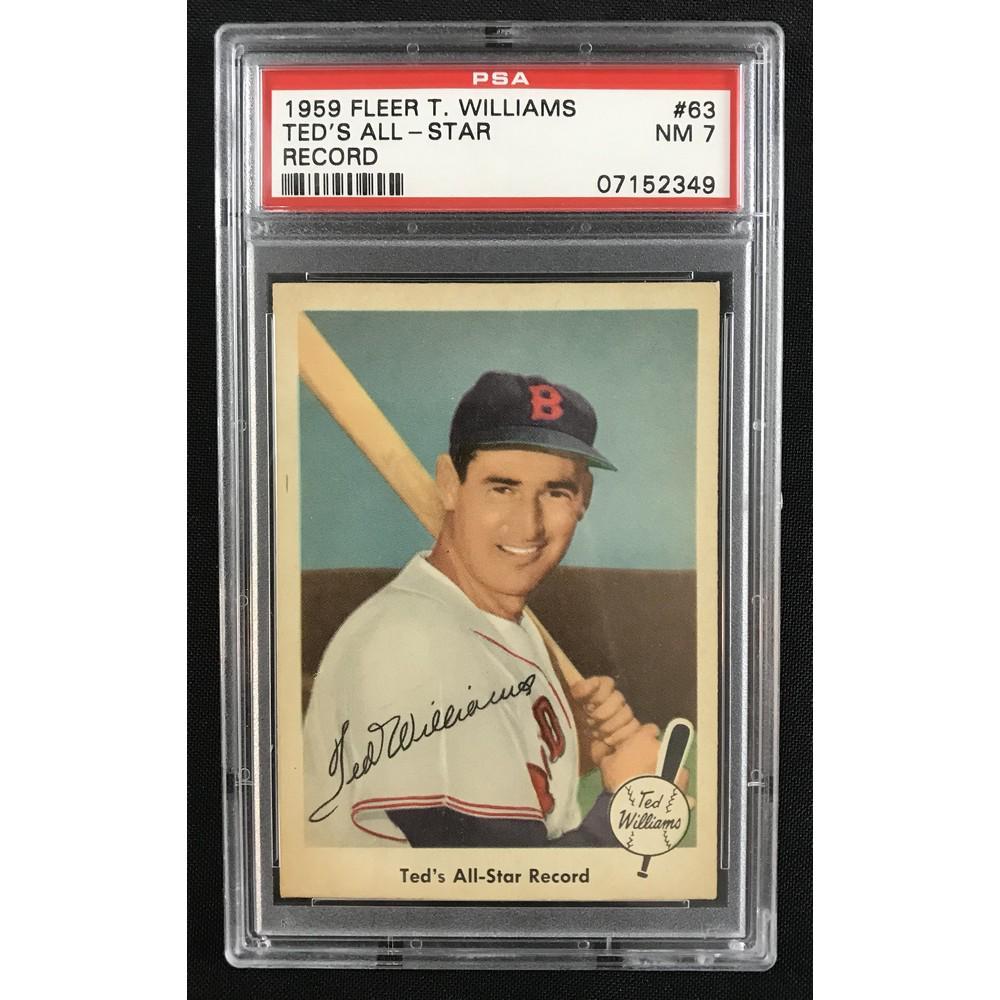 1959 Fleer Ted Williams Allstar Record #63 Psa 7 (1 of 2)
