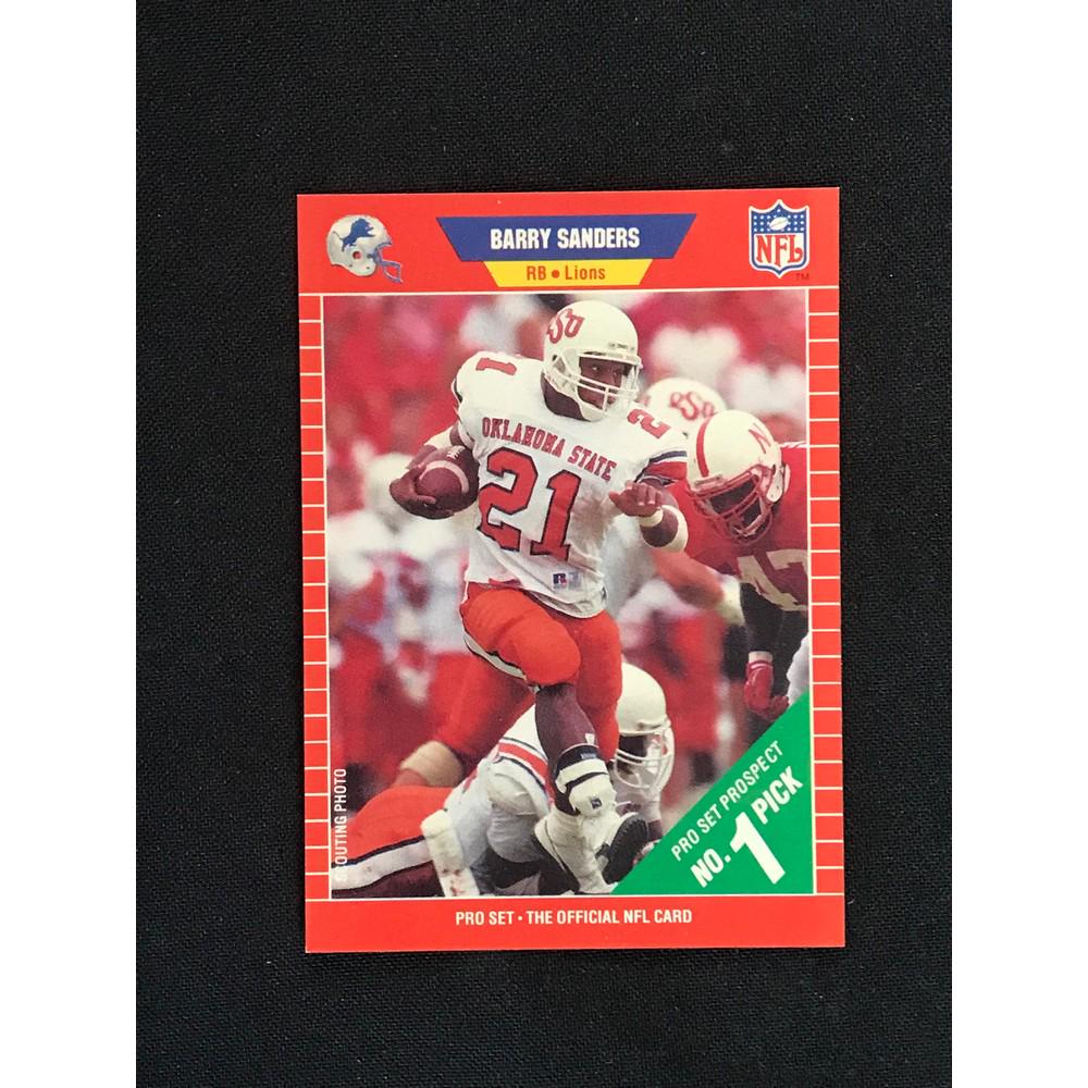 1989 Pro Set Barry Sanders Rc: 1989 Pro Set Barry Sanders Rc