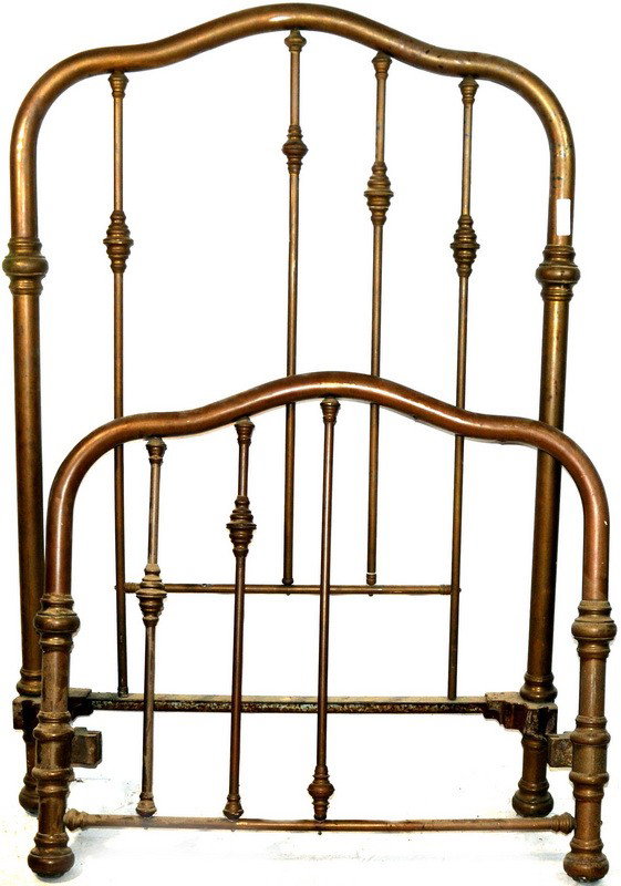 Heavy brass bed frame: Heavy brass bed frame