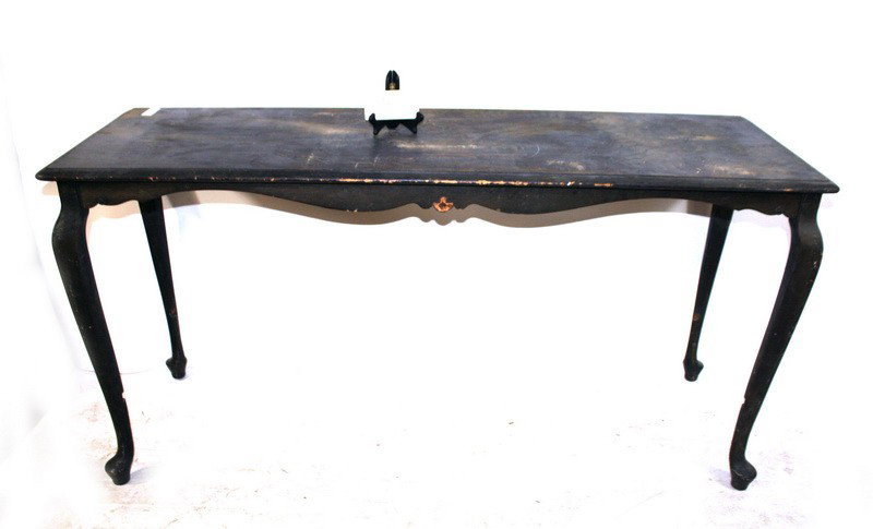 5' sofa table painted black: 5' sofa table painted black