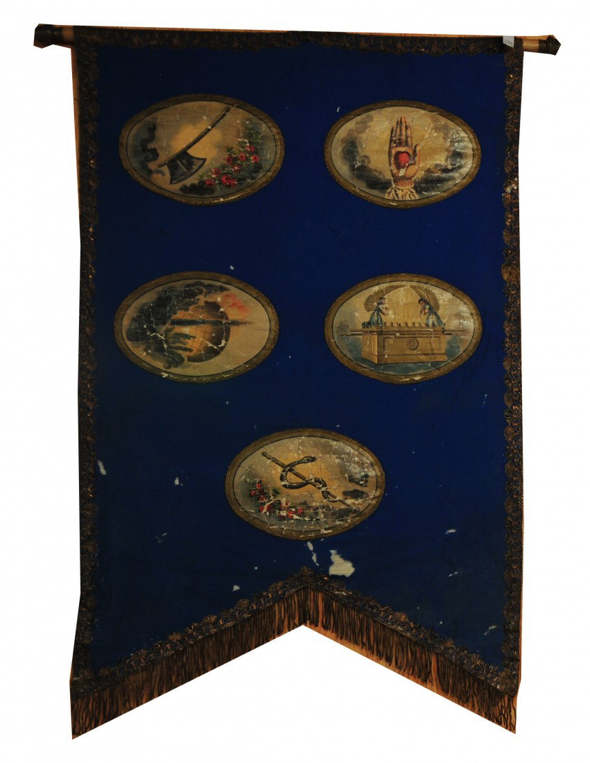 3 Banners from Odd Fellows Hall: 3 Banners from Odd Fellows Hall