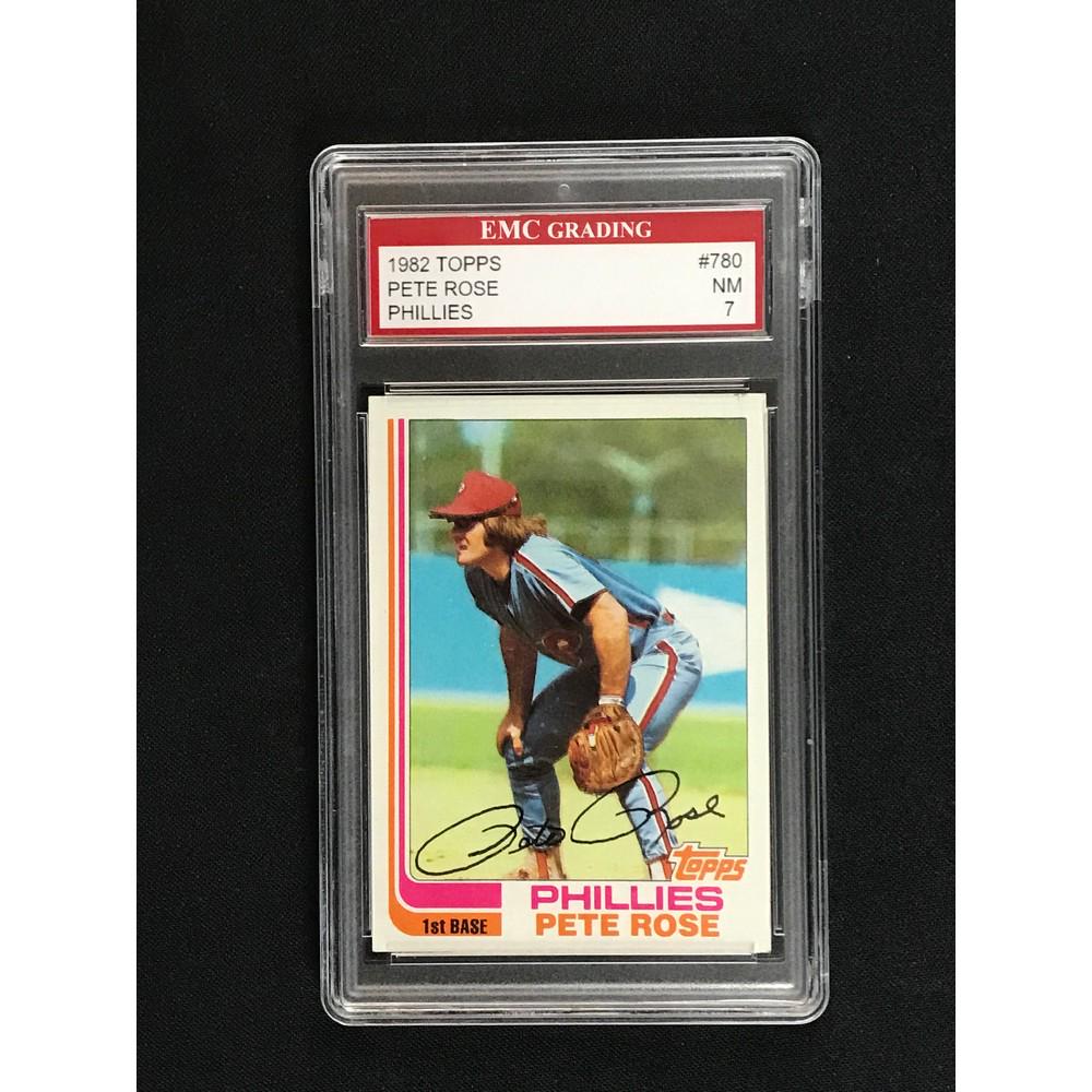 1982 Topps Pete Rose Graded 7 (1 of 2)