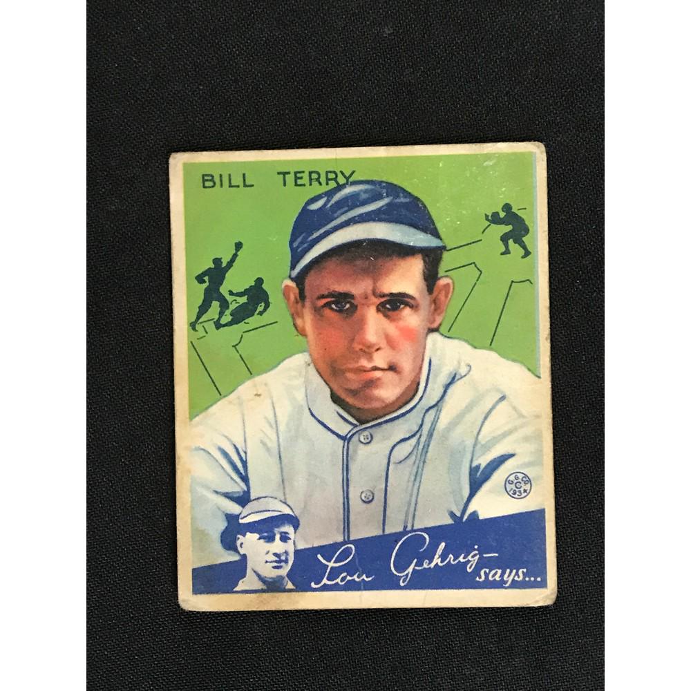 1934 Goudey Bill Terry Hof: 1934 Goudey Bill Terry Hof