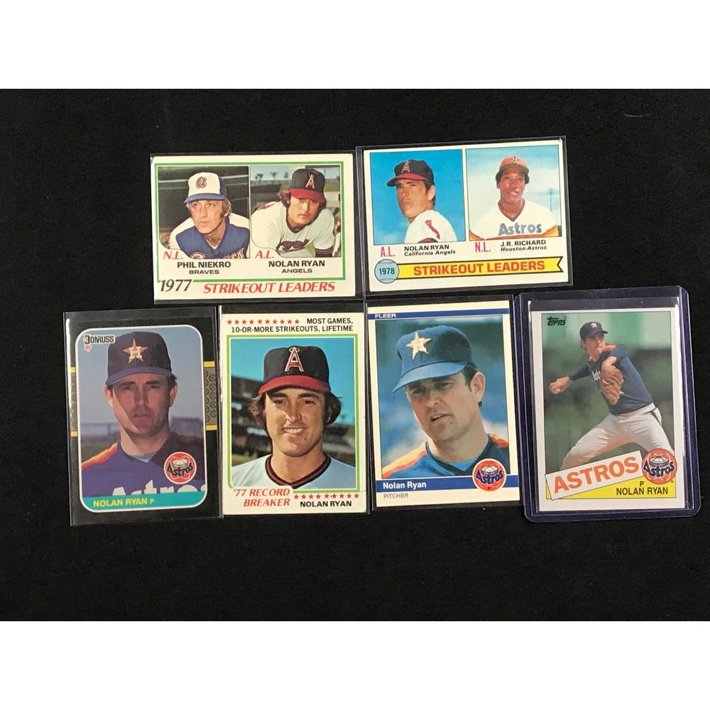 6 Vintage Nolan Ryan Cards (1 of 2)