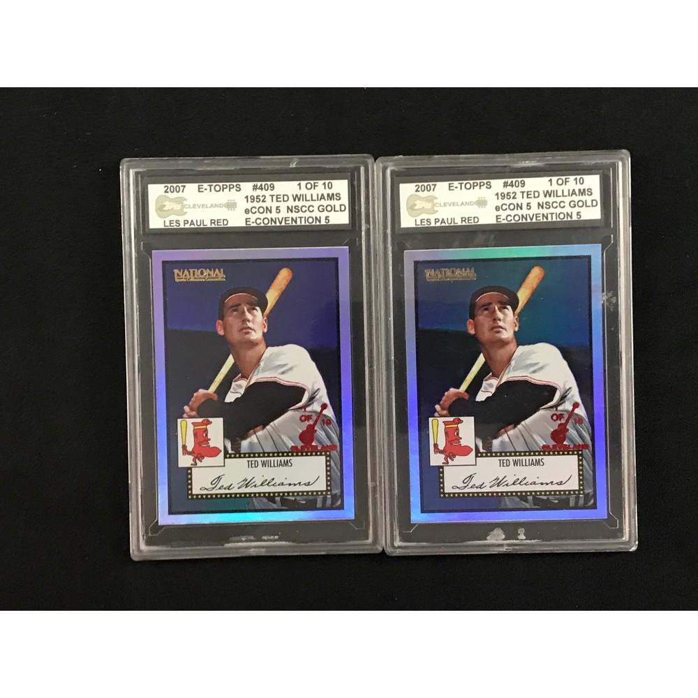 Two Graded 2007 Etopps Ted Williams Cards (1 of 2)