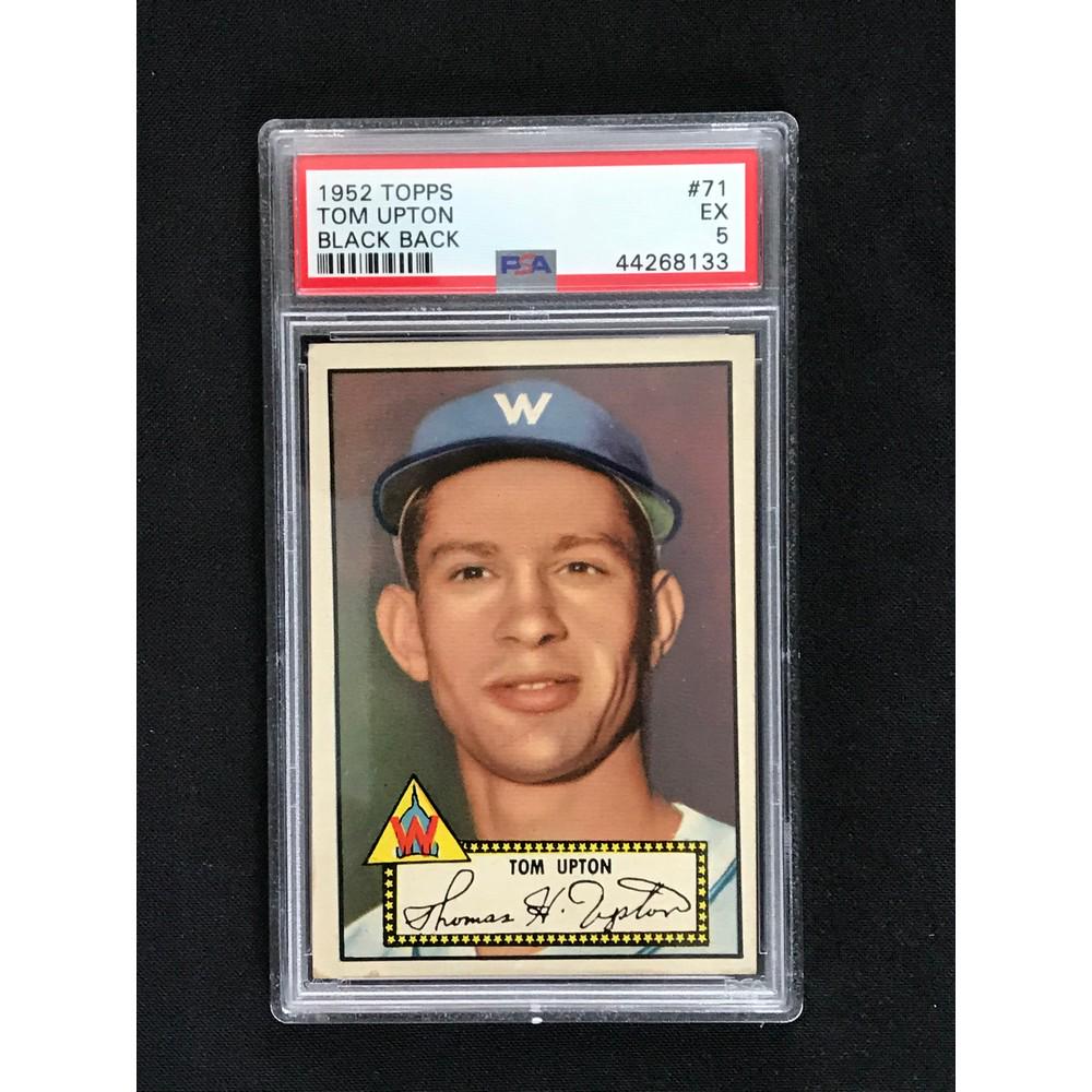 1952 Topps Tom Upton Black Back Psa 5 (1 of 2)