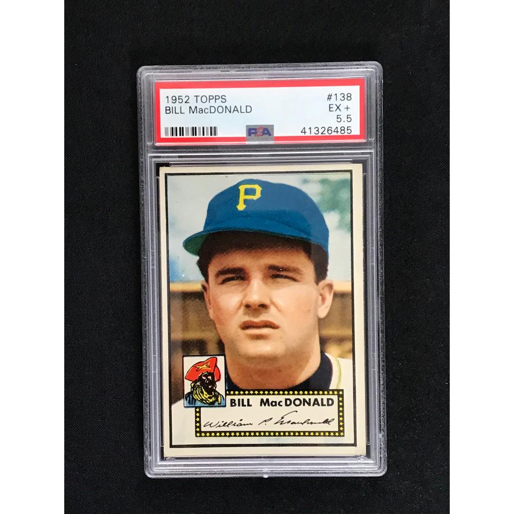 1952 Topps Bill Macdonald Psa 5.5 (1 of 2)