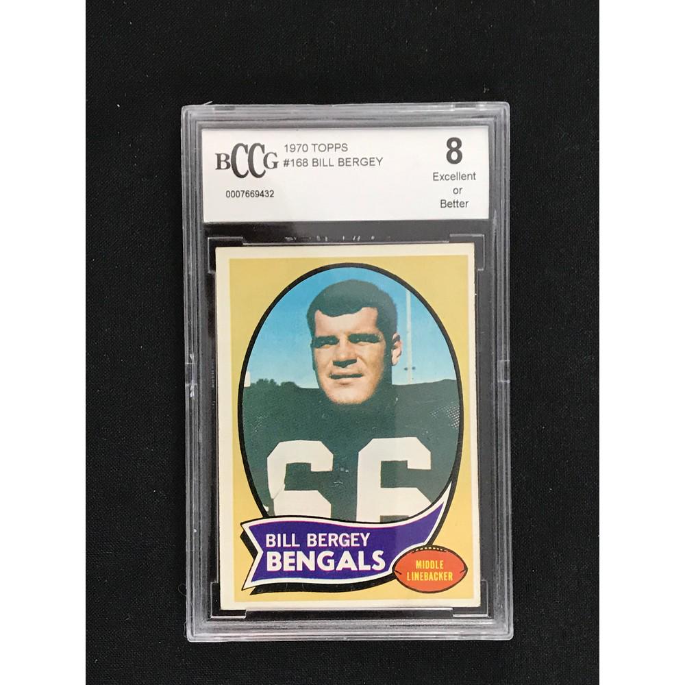 1970 Topps Football Bill Bergey Bccg 8 (1 of 2)