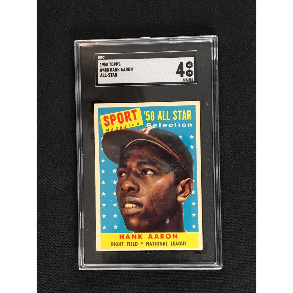 1958 Topps Hank Aaron Allstar Sgc 4 (1 of 2)