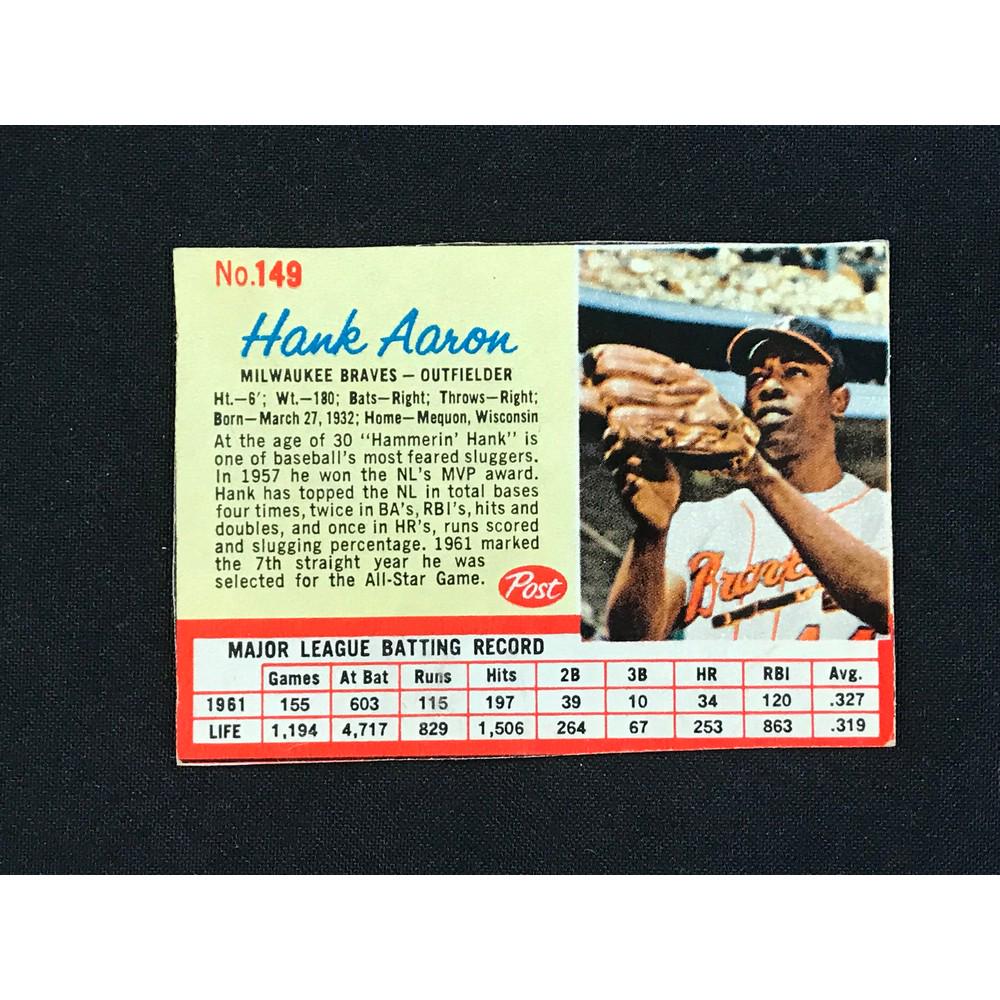 1962 Post Cereal Hank Aaron (1 of 2)