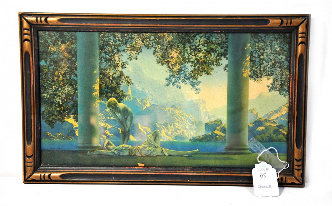 DayBreak by Maxfield Parrish 18x10: DayBreak by Maxfield Parrish 18x10