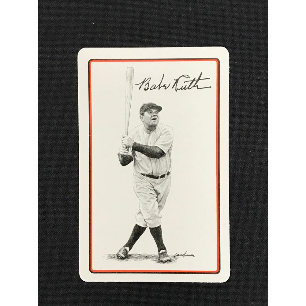 1960's Babe Ruth Playing Card: 1960's Babe Ruth Playing Card