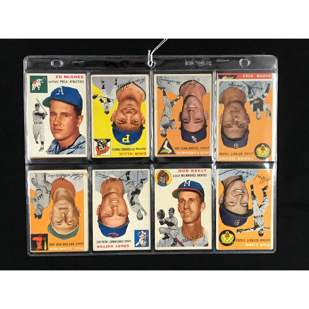 16 Different 1954 Topps Baseball Cards (1 of 4)